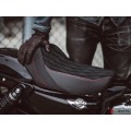 LUIMOTO (Hex-Diamond) Rider Seat Covers for the HARLEY DAVIDSON IRON 1200 (2018+)